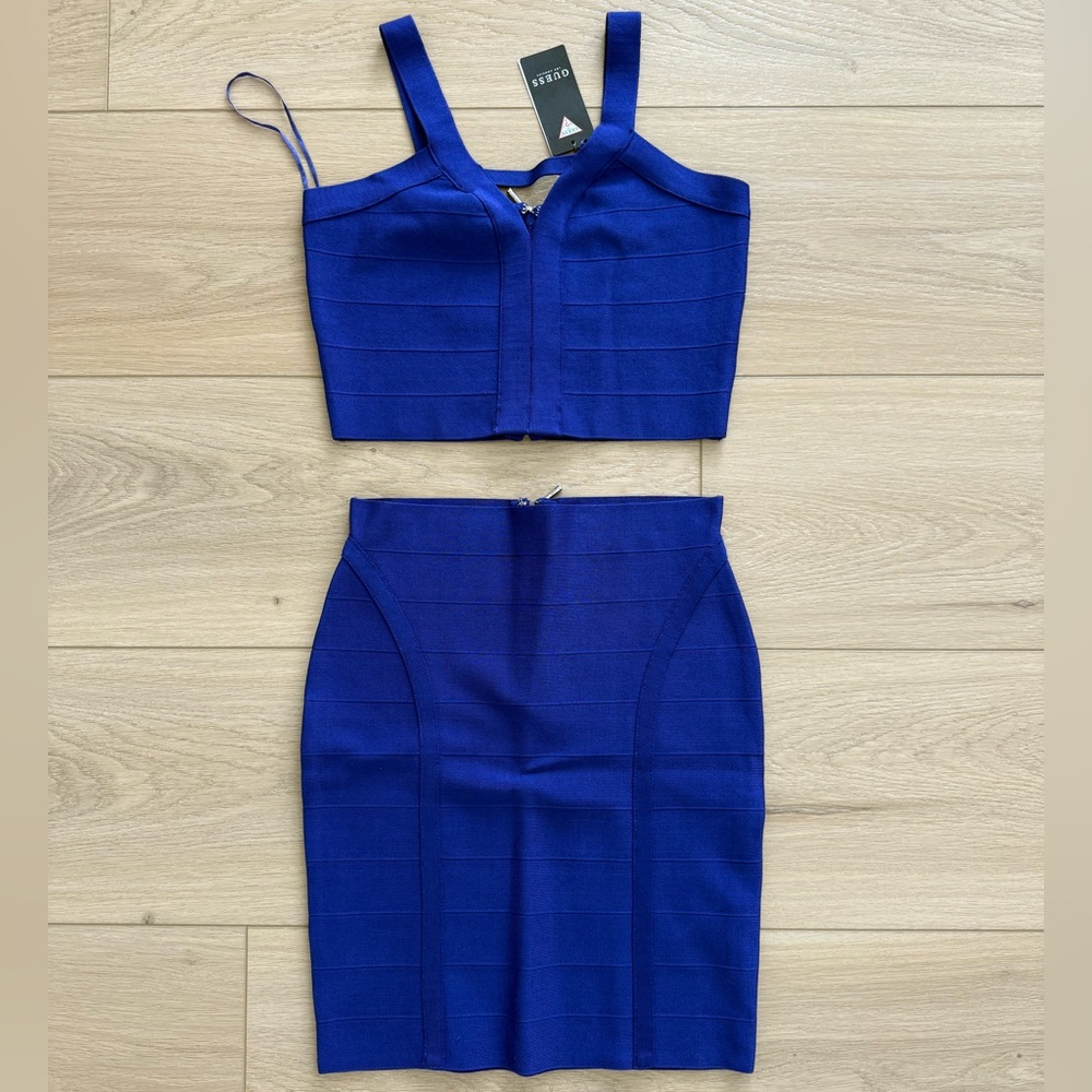 GUESS Royal Blue Women's Skirt Set